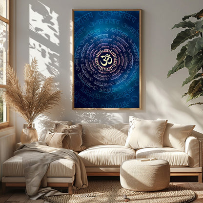 Immerse yourself in the tranquil elegance of this spiritual chakra mandala, featuring a mesmerizing for Sitting Area