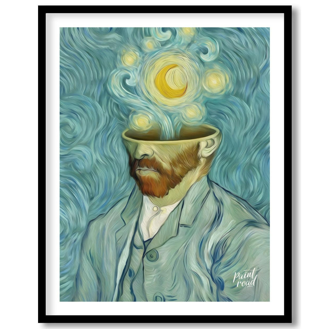 "Starry Mind: A Tribute to Van Gogh" is a captivating digital reinterpretation that bridges surreal… for lovely house