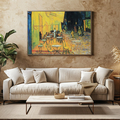 Immerse yourself in the enchanting ambiance of a vibrant cafe scene, beautifully captured with a for Family Room