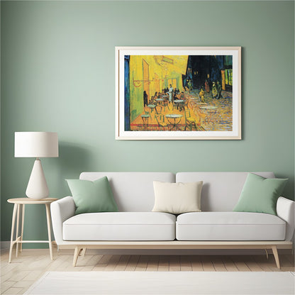 Immerse yourself in the enchanting ambiance of a vibrant cafe scene, beautifully captured with a for Hall