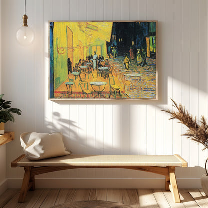 Immerse yourself in the enchanting ambiance of a vibrant cafe scene, beautifully captured with a for Hallway