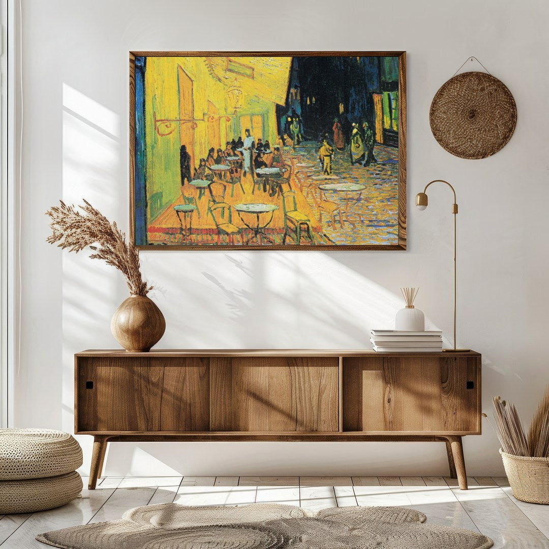 Immerse yourself in the enchanting ambiance of a vibrant cafe scene, beautifully captured with a for Sitting Area