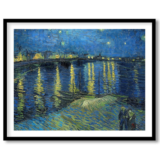 Capture the mesmerizing beauty of Van Gogh's star-filled sky with this stunning print of 'Starry for loft