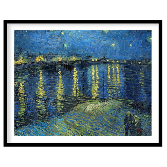 Capture the mesmerizing beauty of Van Gogh's star-filled sky with this stunning print of 'Starry for loft
