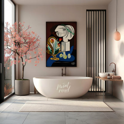 Pablo Picasso’s “Still Life with Tulips” (Nature Morte aux Tulipes) is a captivating painting that … for bathroom