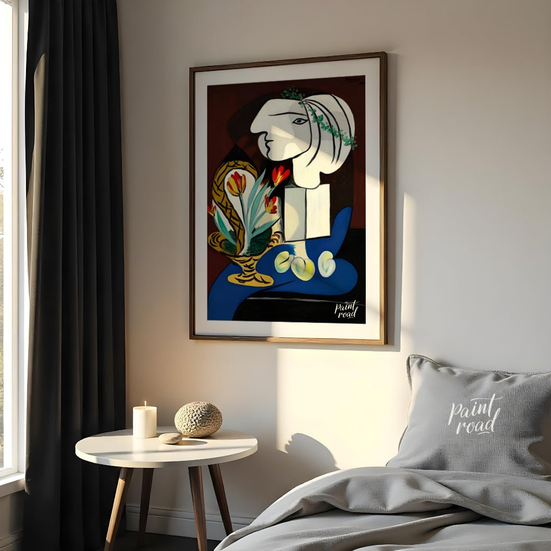 Pablo Picasso’s “Still Life with Tulips” (Nature Morte aux Tulipes) is a captivating painting that … for bedroom