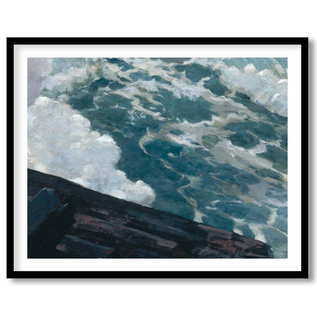 Experience the raw power of nature with this captivating canvas artwork depicting a stormy sea. The for sweet-home
