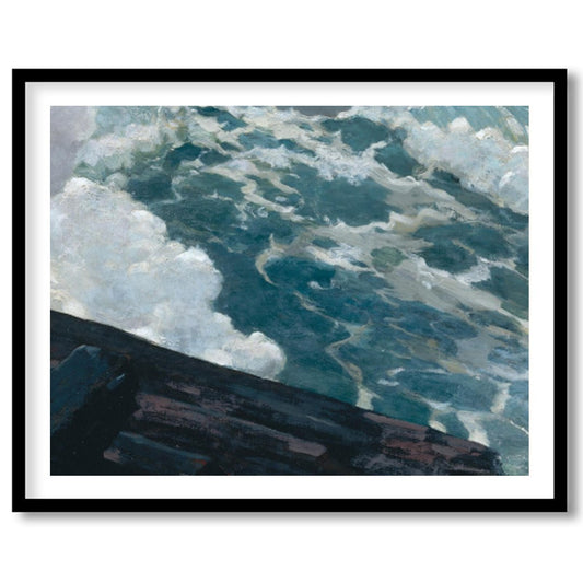 Experience the raw power of nature with this captivating canvas artwork depicting a stormy sea. The for sweet-home