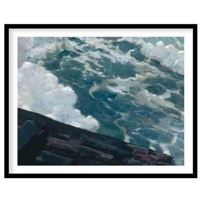 Experience the raw power of nature with this captivating canvas artwork depicting a stormy sea. The for sweet-home