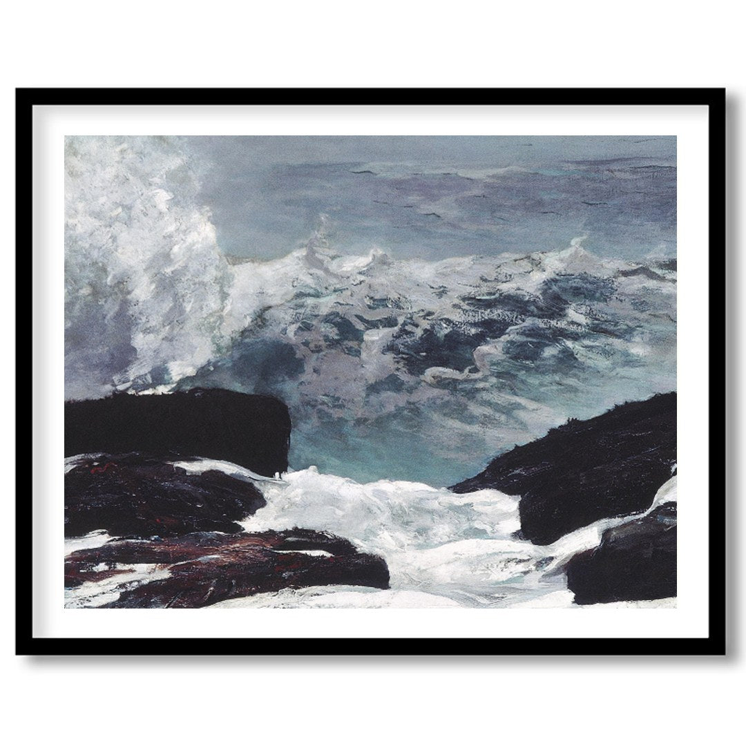 Experience the raw power of nature with this captivating seascape artwork. Featuring turbulent for bedroom