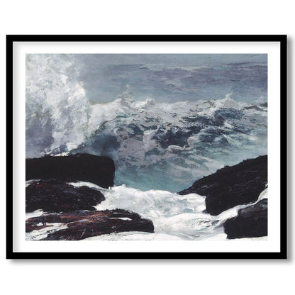 Experience the raw power of nature with this captivating seascape artwork. Featuring turbulent for bedroom