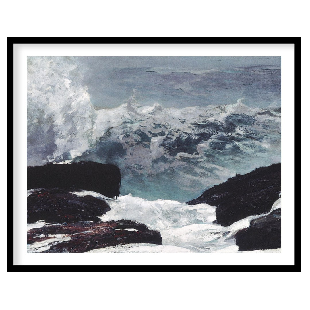 Experience the raw power of nature with this captivating seascape artwork. Featuring turbulent for bedroom