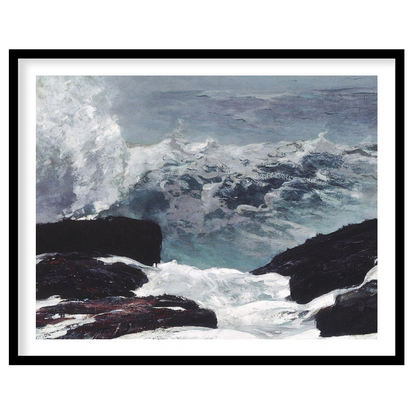 Experience the raw power of nature with this captivating seascape artwork. Featuring turbulent for bedroom