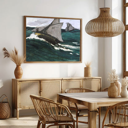 Experience the thrill of the ocean with this evocative maritime scene. Capturing the dynamic for Dining