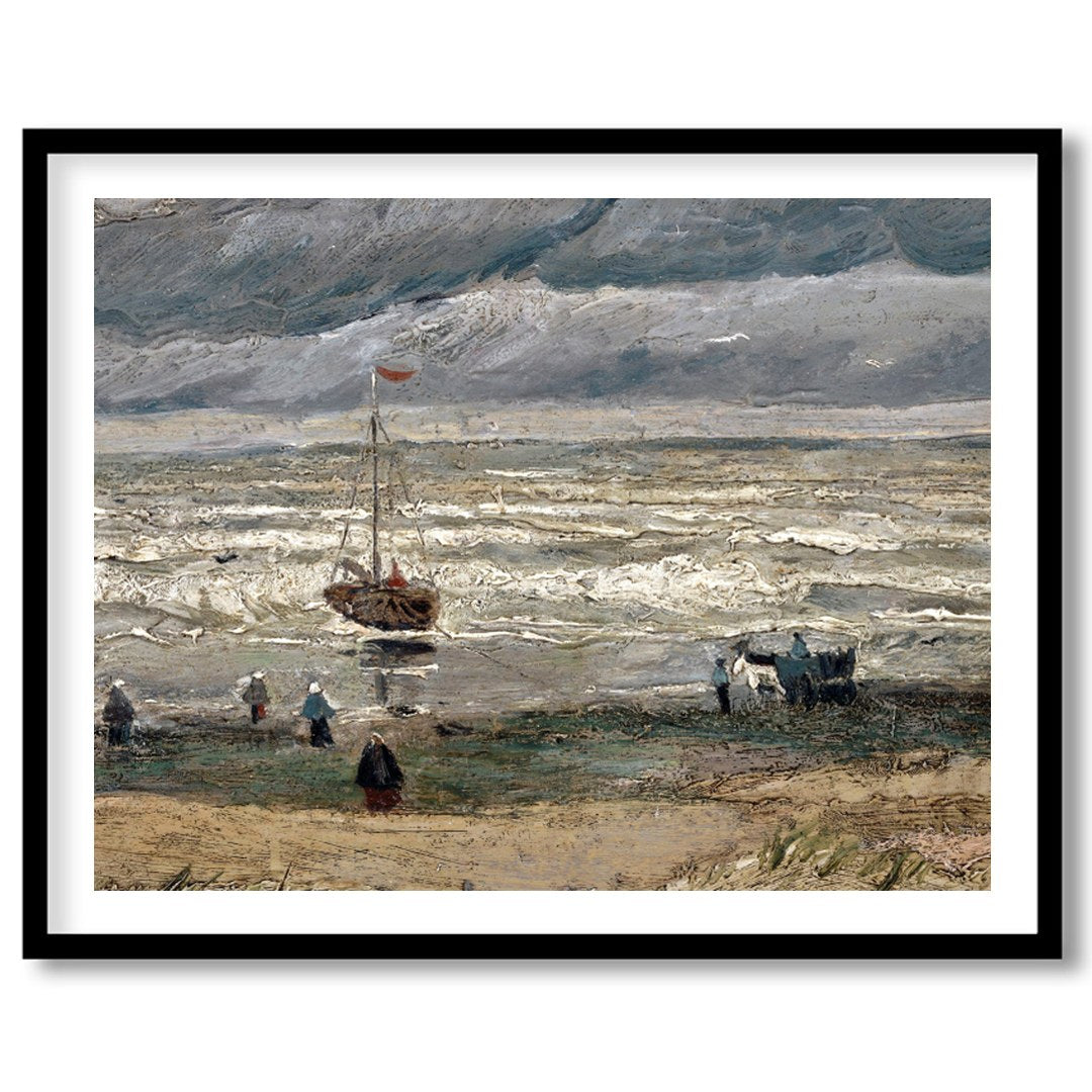 Experience the raw beauty of nature with this evocative artwork depicting a dramatic coastal scene. for decor