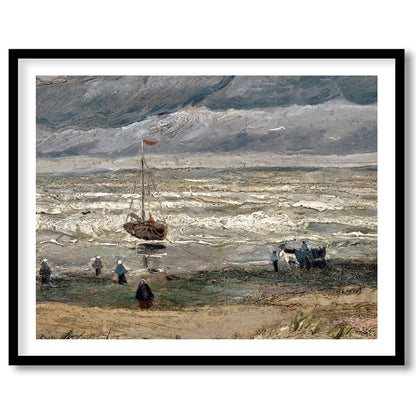 Experience the raw beauty of nature with this evocative artwork depicting a dramatic coastal scene. for decor