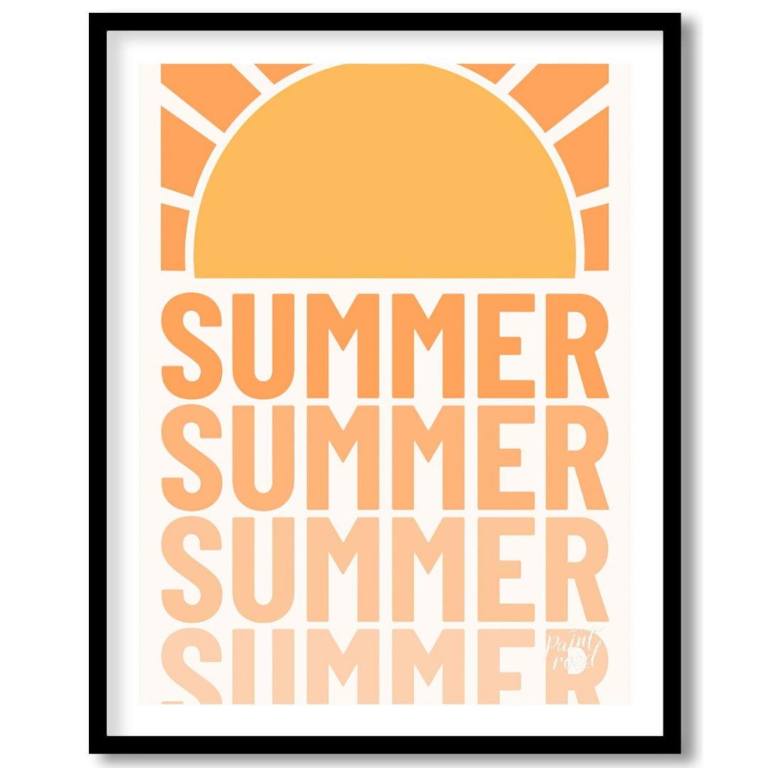 Summer Vibes Painting available online at Paintroad showing aesthetic beach house decor and bright
