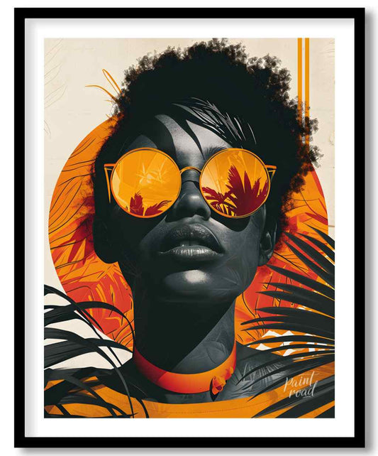 Sun - Kissed Soul Painting available online at Paint Road for only Sun - Kissed Soul showing bedroom black and bold and confident gaze