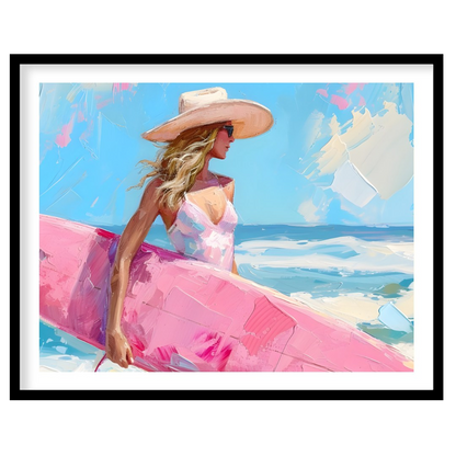 Immerse yourself in the carefree spirit of summer with this vibrant artwork, featuring a sunlit for living-space