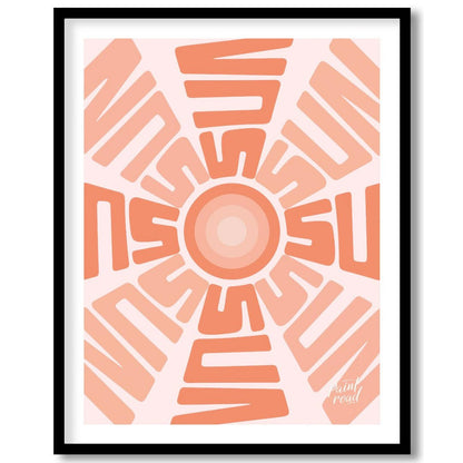 This captivating graphic features a stylized sun motif composed entirely of the word “SUN” repeated… for lovely house