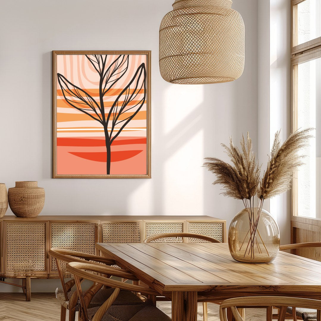 Enhance your space with this invigorating piece featuring bold lines and vibrant colors. The for Extra Kitchen