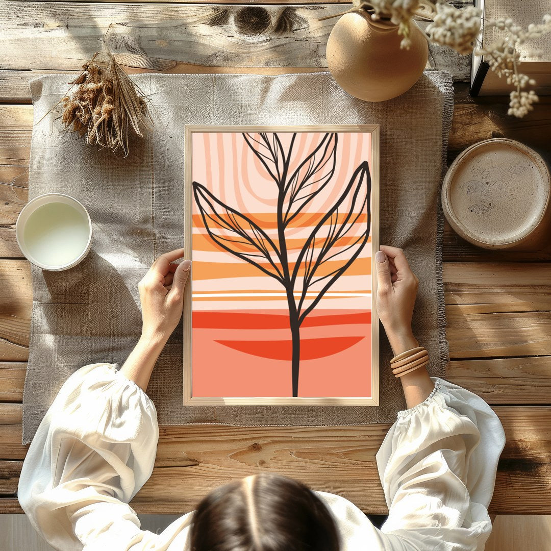 Enhance your space with this invigorating piece featuring bold lines and vibrant colors. The for Kitchen