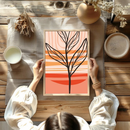 Enhance your space with this invigorating piece featuring bold lines and vibrant colors. The for Kitchen