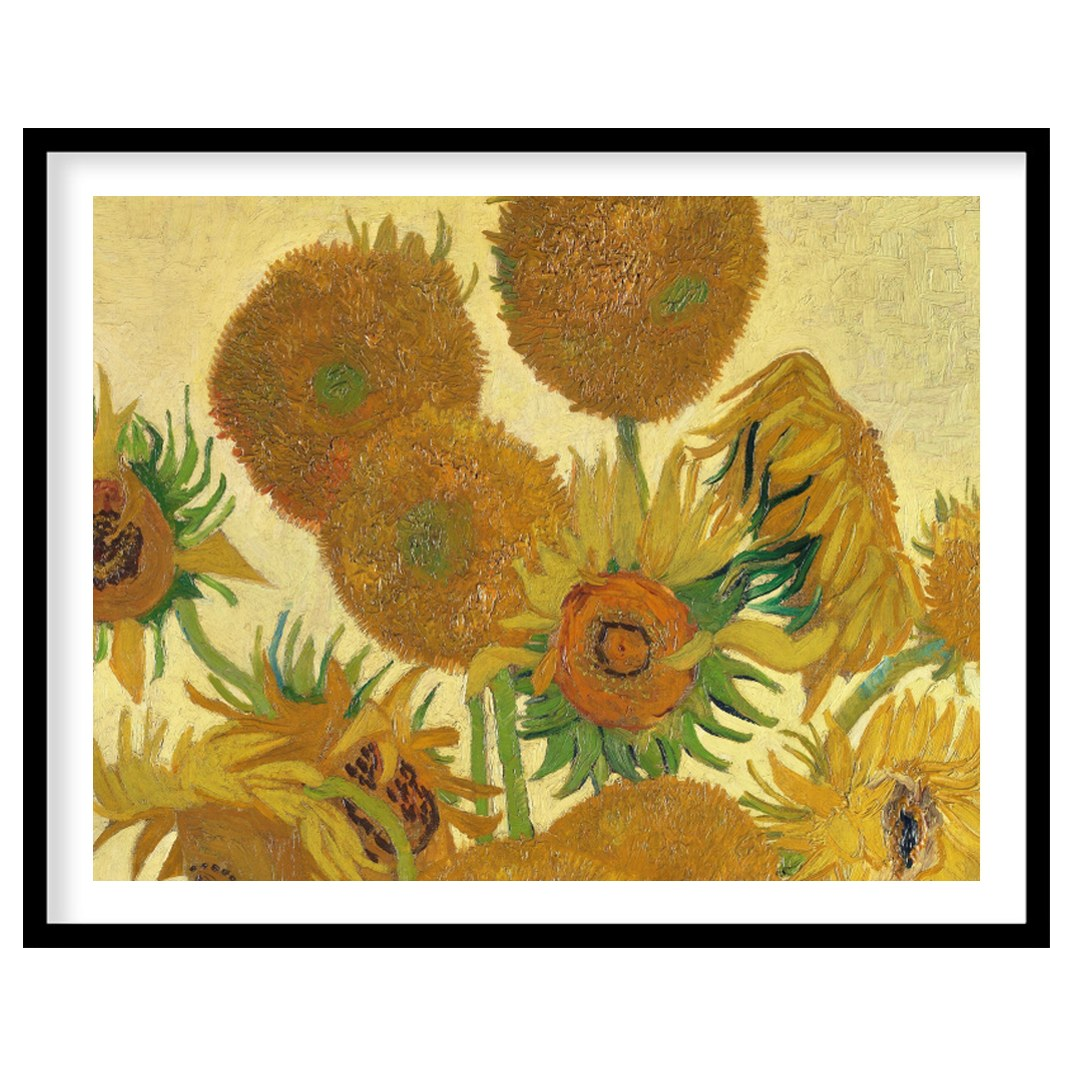 This exquisite piece captures the vibrant essence of Van Gogh's famous sunflower rendition. With for office