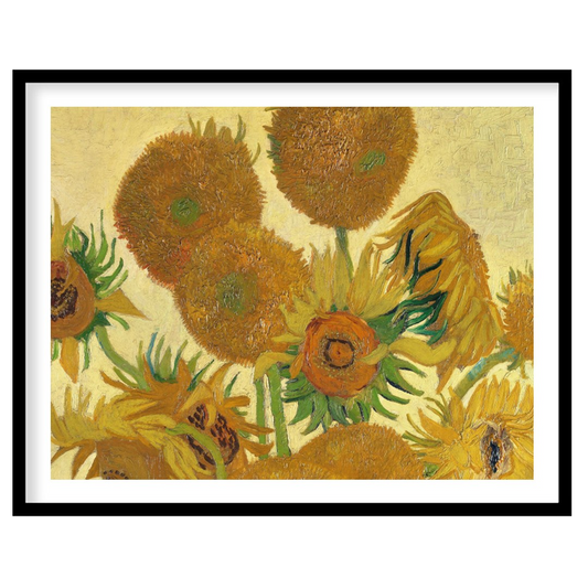 This exquisite piece captures the vibrant essence of Van Gogh's famous sunflower rendition. With for office
