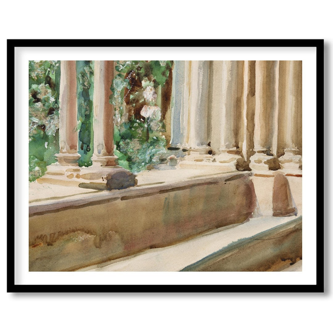 Immerse yourself in the tranquil beauty of classical architecture with this exquisite artwork. The for room