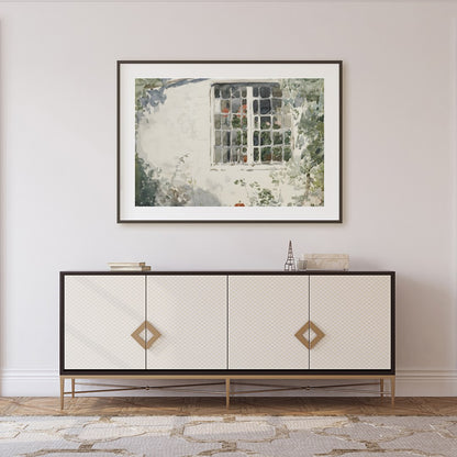 Capture the serene beauty of nature with this exquisite watercolor painting, featuring a sunlit for Foyer