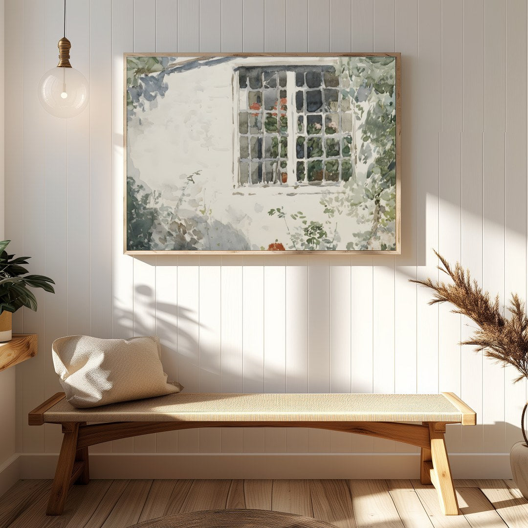 Capture the serene beauty of nature with this exquisite watercolor painting, featuring a sunlit for gallery