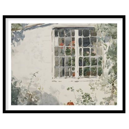 Capture the serene beauty of nature with this exquisite watercolor painting, featuring a sunlit for hallway