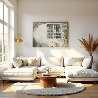 Capture the serene beauty of nature with this exquisite watercolor painting, featuring a sunlit for Living Room