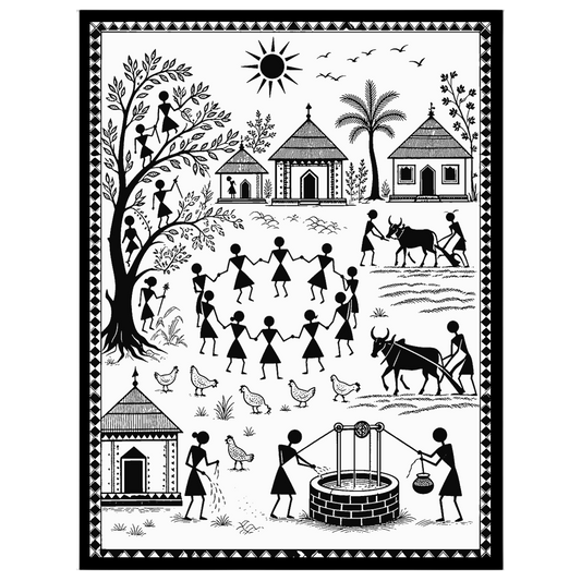 This exquisite print captures the essence of rural vitality with a scene that blends human for lovely-house