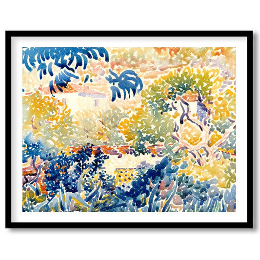 Experience the vibrant beauty of a sunlit garden with this impressionist masterpiece. The artwork's for gallery
