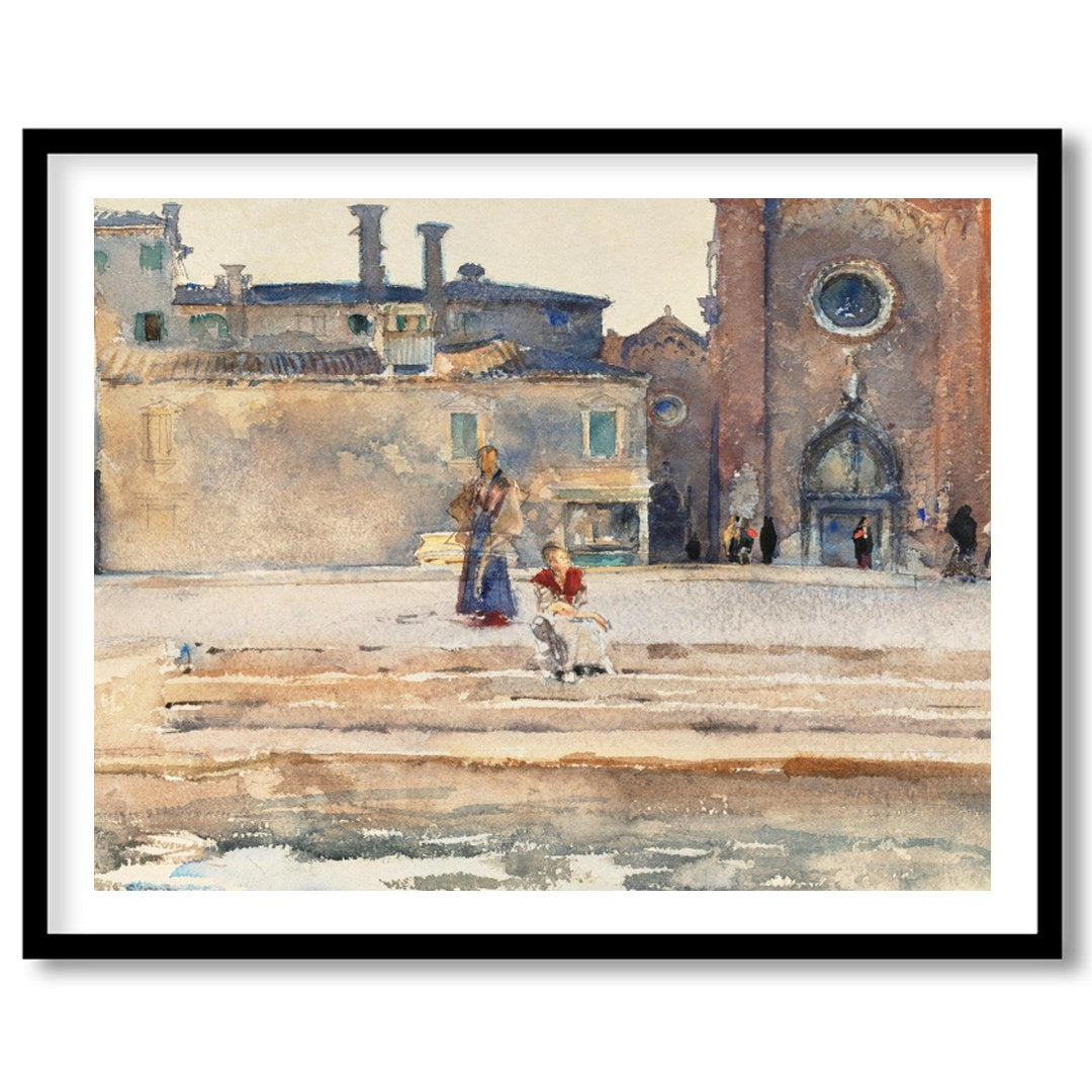 Immerse yourself in the serene elegance of 'Sunlit Piazza Watercolor Wanderlust,' capturing the for lovely-house