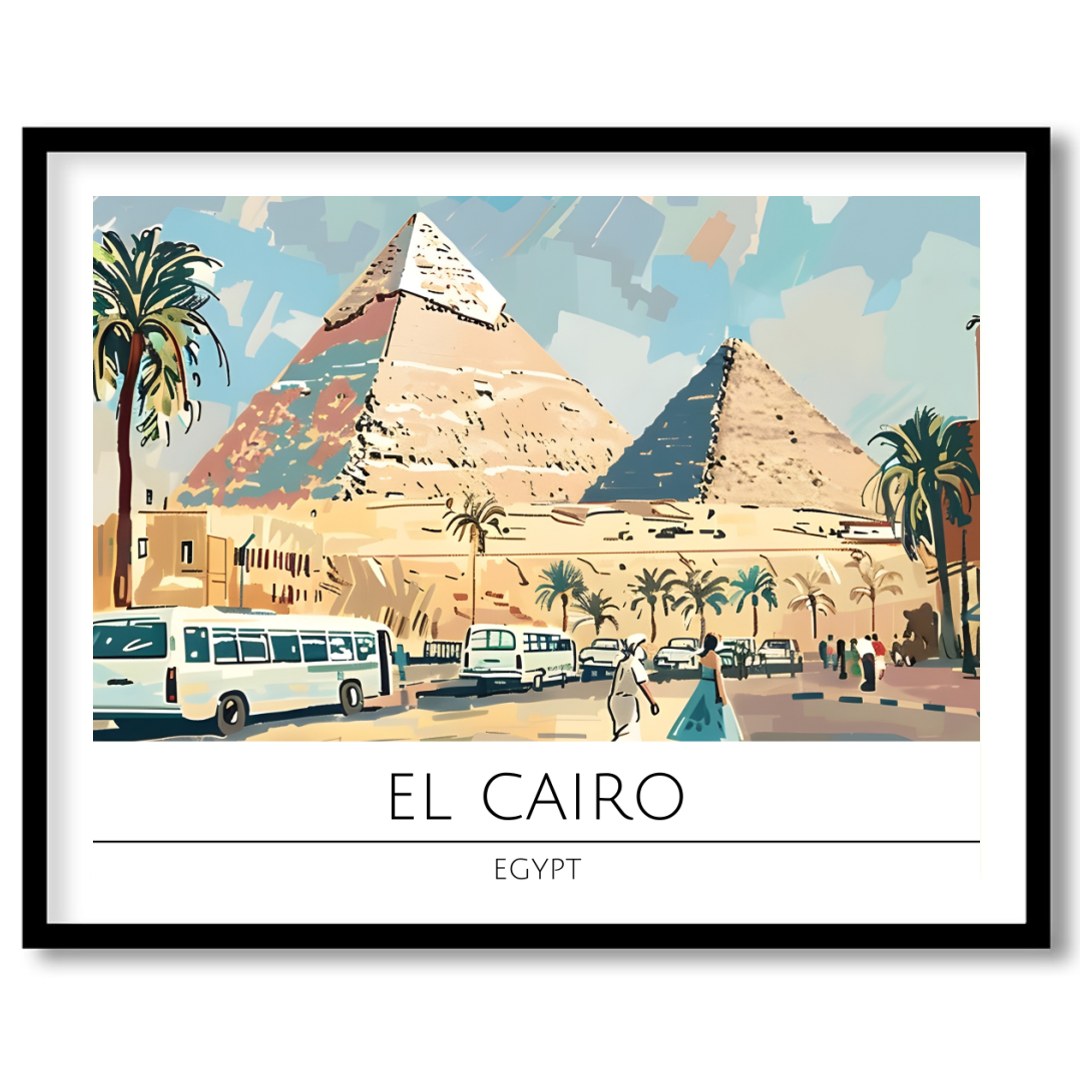 Discover the allure of Egypt with this vibrant depiction of the pyramids under a radiant sky. for bedroom