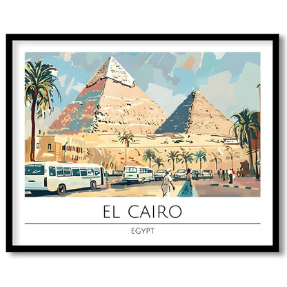 Discover the allure of Egypt with this vibrant depiction of the pyramids under a radiant sky. for bedroom