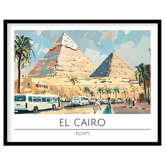 Discover the allure of Egypt with this vibrant depiction of the pyramids under a radiant sky. for bedroom