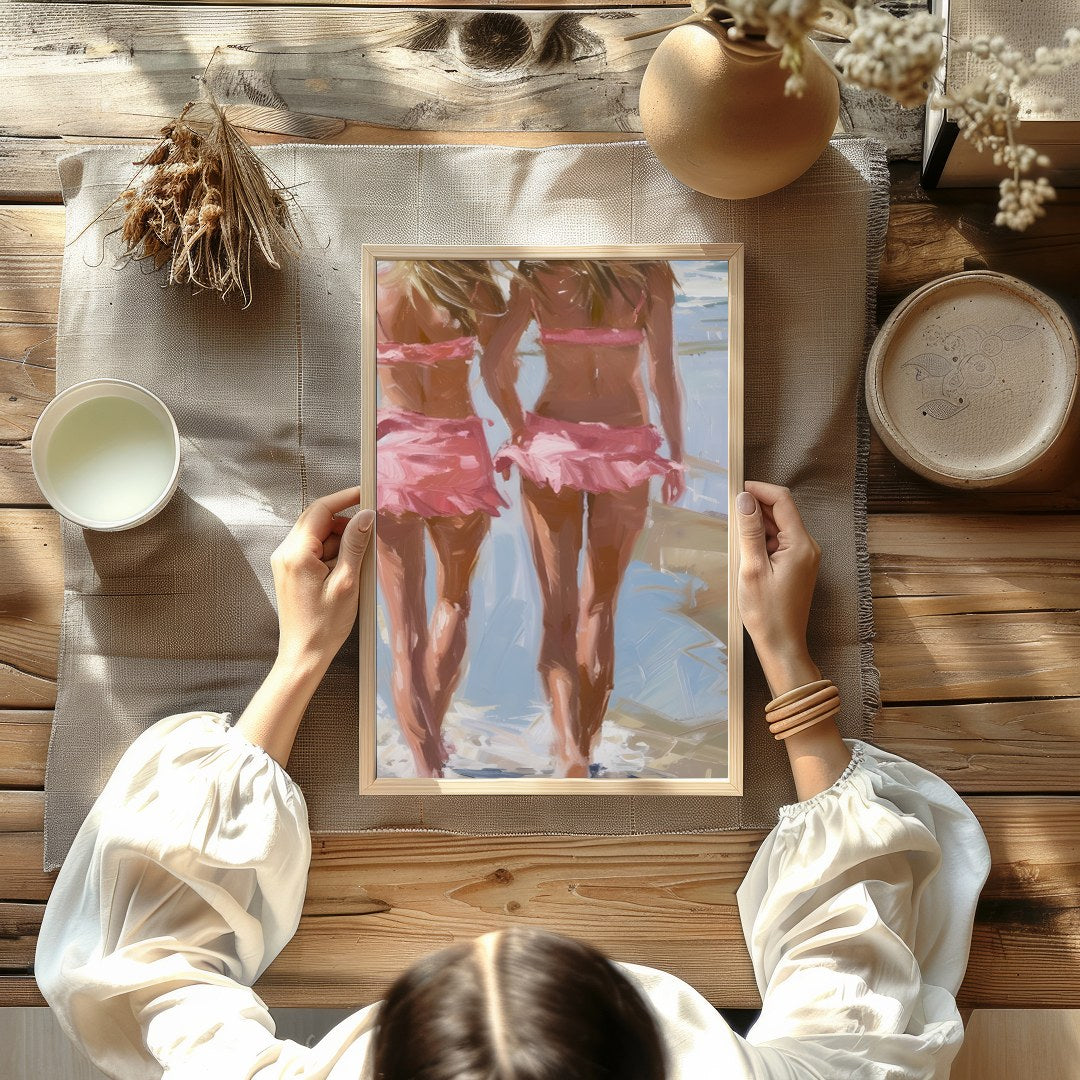 Capture the invigorating essence of summer with this vibrant beach scene. With its impressionistic for Kitchen