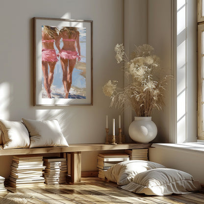 Capture the invigorating essence of summer with this vibrant beach scene. With its impressionistic for living-space