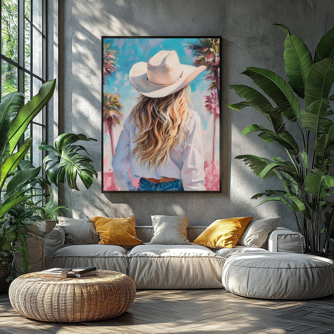 Embrace the warmth and tranquility of a sunlit day with this vibrant artwork, featuring a serene for Balcony