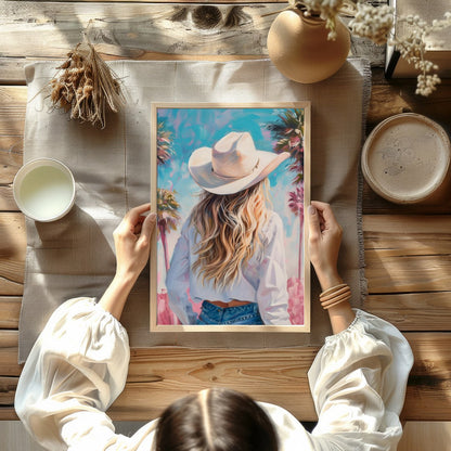 Embrace the warmth and tranquility of a sunlit day with this vibrant artwork, featuring a serene for Kitchen