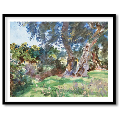 Immerse yourself in nature's serenity with this exquisite watercolor landscape. The delicate for dwelling