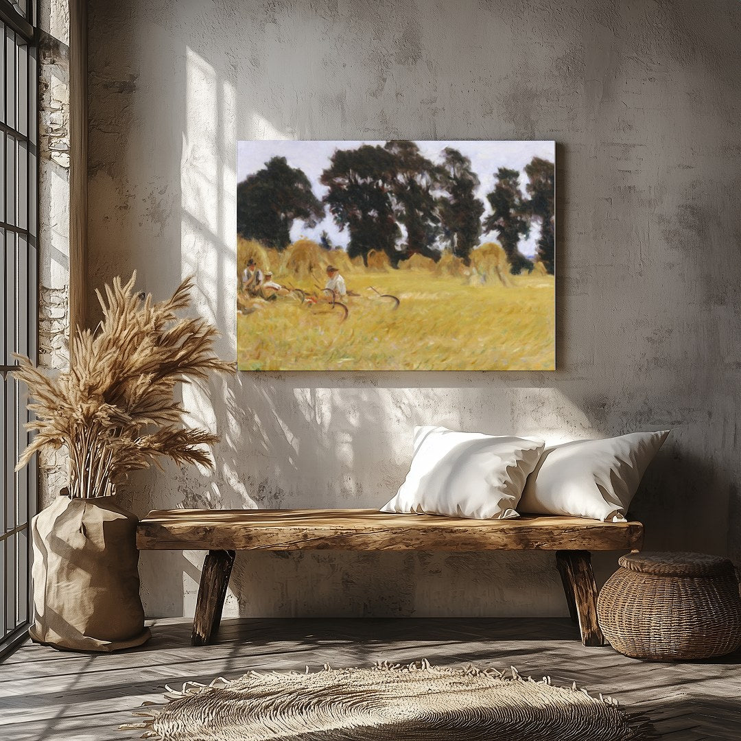 Immerse yourself in the tranquil beauty of a sunlit day in the countryside. This artwork captures a for Veranda