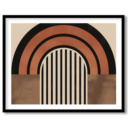 Embrace the harmony of modern minimalism with this captivating abstract artwork. Featuring bold for hallway