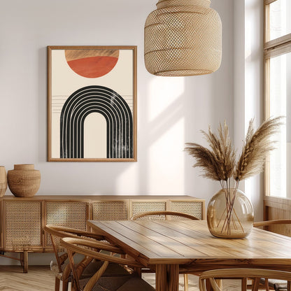 Elevate your space with this captivating minimalist artwork featuring a balanced composition of for Extra Kitchen