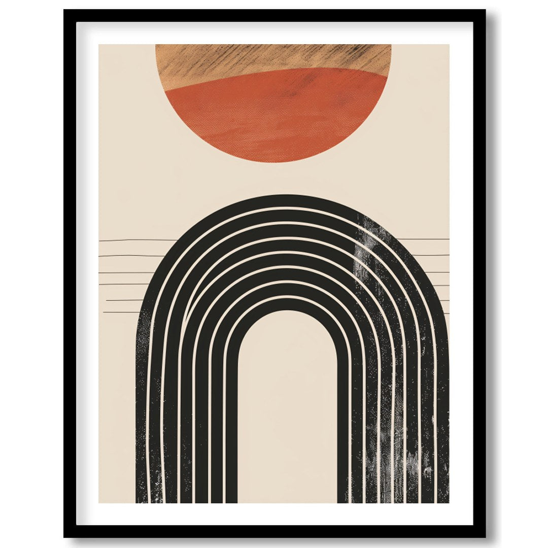 Elevate your space with this captivating minimalist artwork featuring a balanced composition of for lovely-house