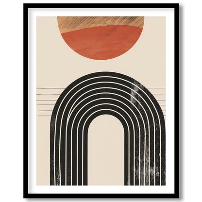 Elevate your space with this captivating minimalist artwork featuring a balanced composition of for lovely-house